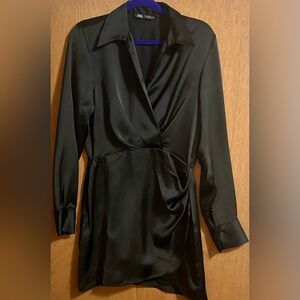 Black silky Zara dress